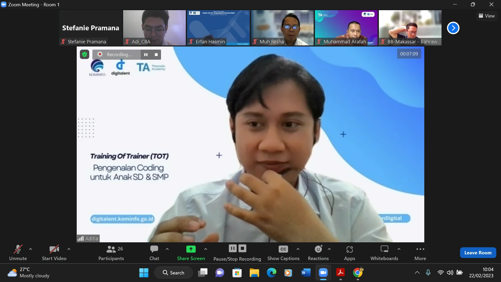 event webinar coding bee